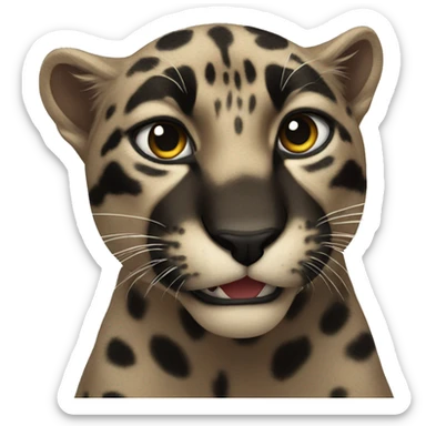 panther rearing asthetic  sticker