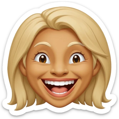 Make a women laughing women troll laughing sticker