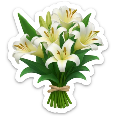 Bouquet of lillies  sticker