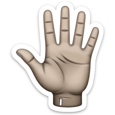 Yvl hand sign hand color grey sticker