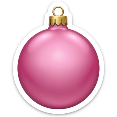 pink christmas ornament imperial style  sticker