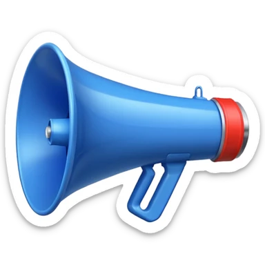 MEGAFONO azzurro sticker