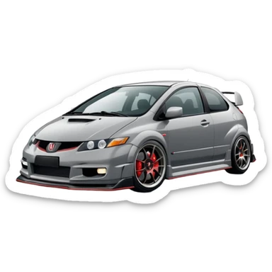 2004 grey Honda civic type r no body kit sticker