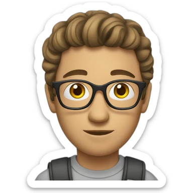 writer writing book sticker