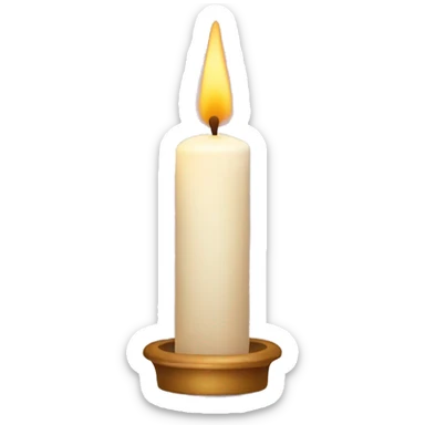 christmas candle sticker