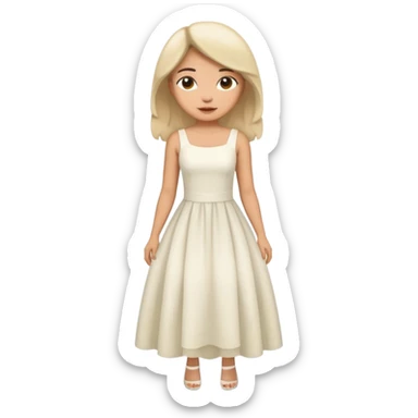 attractive full body light-skin latina  sticker