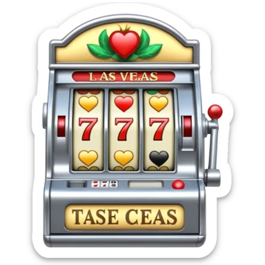 Slot machine, las vegas sticker
