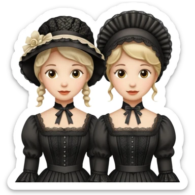 Victorian ladies  sticker