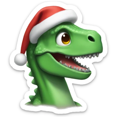 Dino Xmas sticker