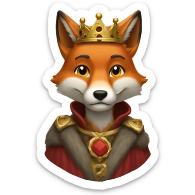 King fox sticker