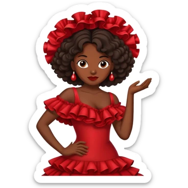 flamenco dancer sticker