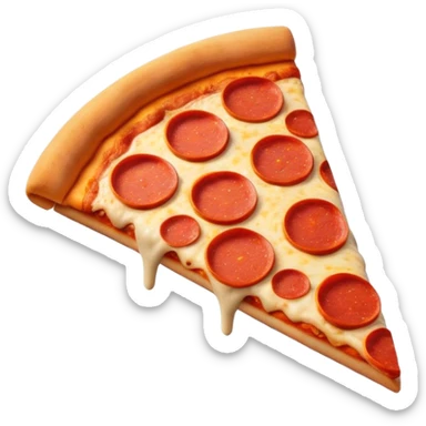 3d claymation pizza sticker