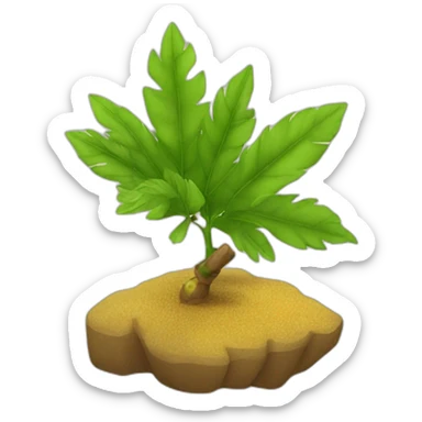 hojas y lapiz sticker