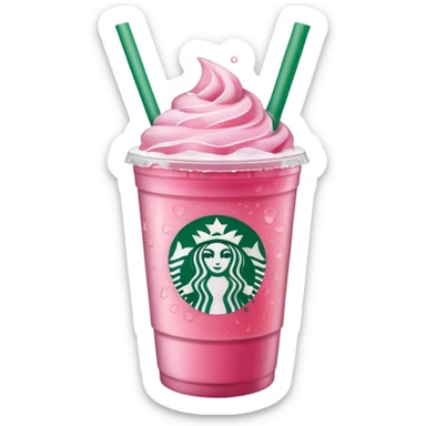 Starbucks pink drink sticker