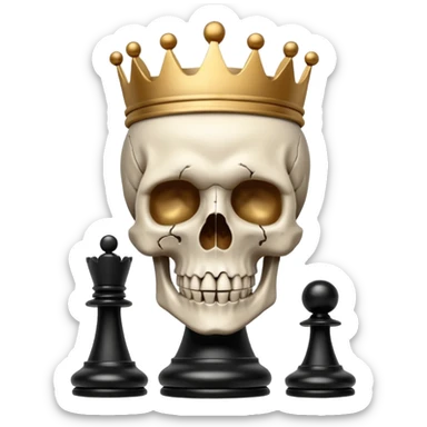 Chess. Com skull sticker