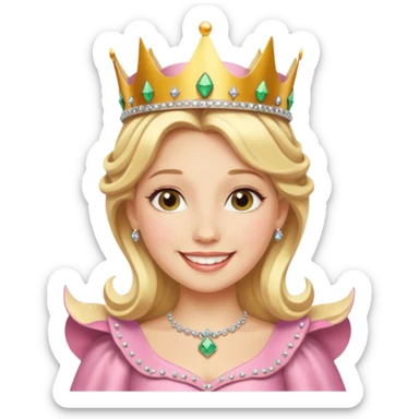 Let’s make a Glinda emoji from wicked. sticker