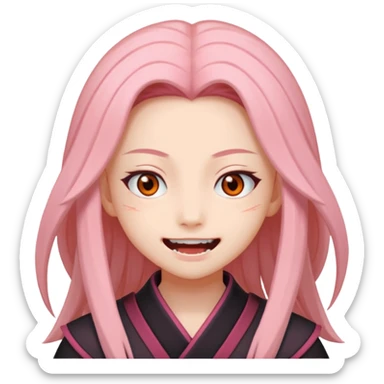 nezuko but bad sticker