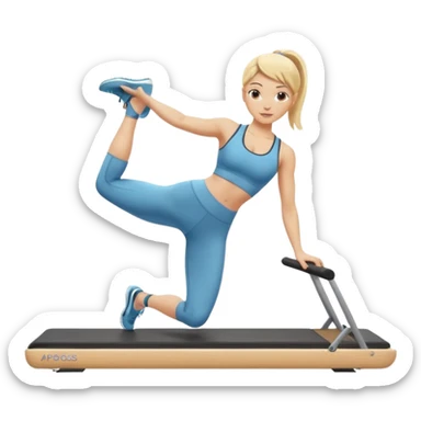 realistic blonde scandi pilates princess sticker