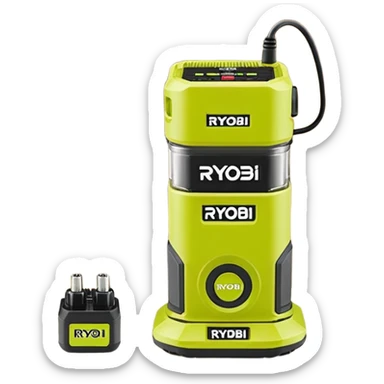 RYOBI ONE+ 18V Cordless Compact Router Kit with 2.0 Ah Battery emoji style  sticker