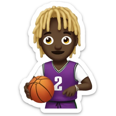 Lil uzi vert with a basketball sticker