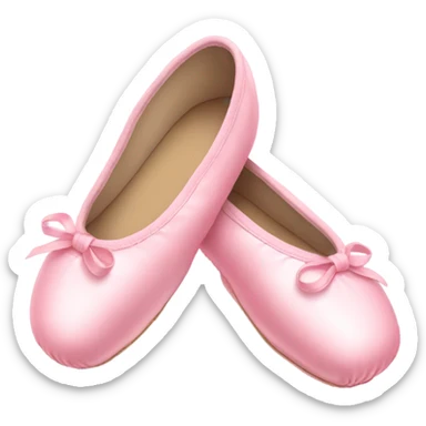 Pink ballet shoes sticker