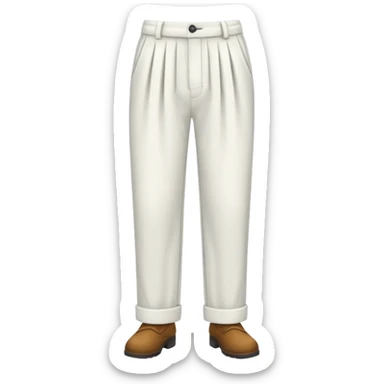pantalones: blancos sticker