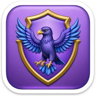 Ravenclaw emblem in purple sticker