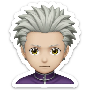 a front view shot of meruem from hunter x hunter sticker