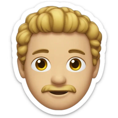 Henry the 8th round face sticker