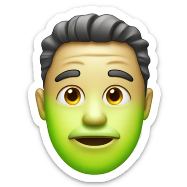 A highlighter with a smelly face  sticker