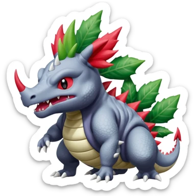 Ugly Fey Toony Rhydon-Shaymin-dragon sticker