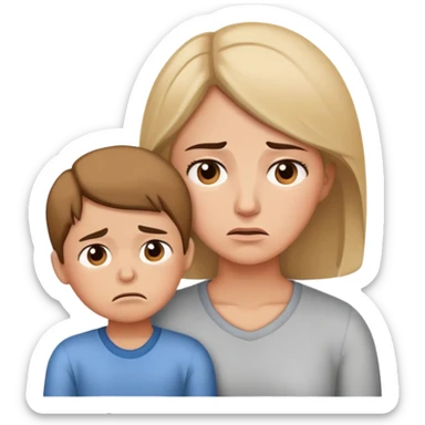 mom gets tired about answer kid question sticker