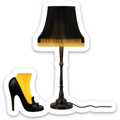 Christmas story leg lamp sticker