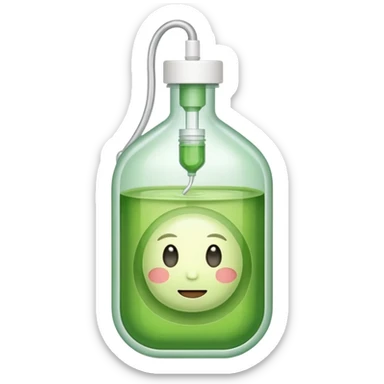 Matcha in iv bag sticker