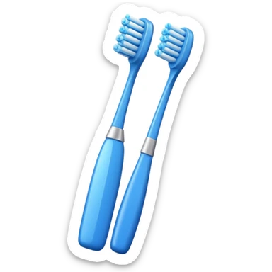 blue Toothbrush sticker
