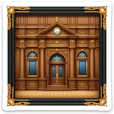 court building inside sticker