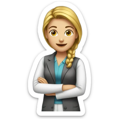 Female biology sticker