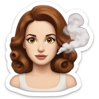 lana del rey is smoking sticker