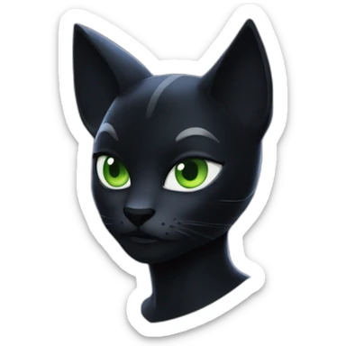 Cat noir from miraculous sticker