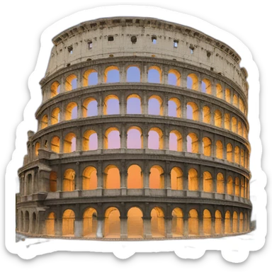 Rome colosseum sticker