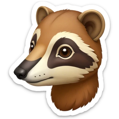 coati smelling sticker