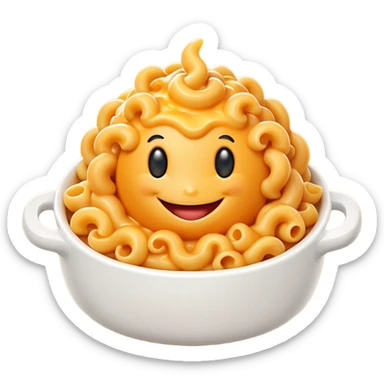 Mac and cheese creature  sticker