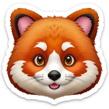 red panda sticker