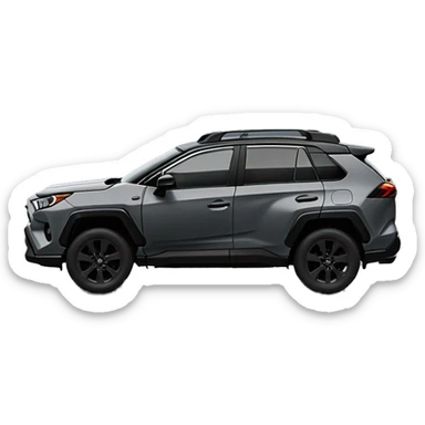 2024 Dark gray Toyota rav4 sticker