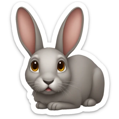 Conejo con ojos de marciano sticker