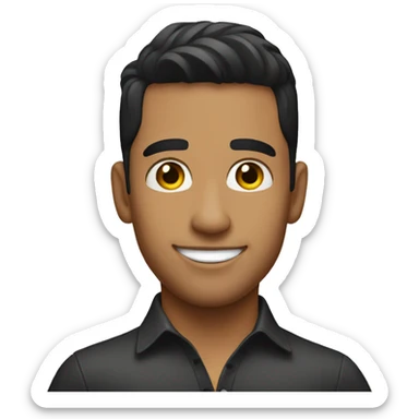 latino male dancer sticker