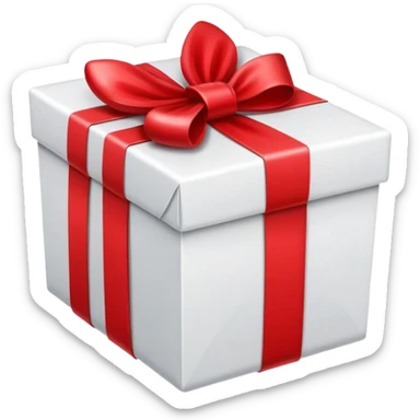 toilettes avec un noeud de papier cadeau sticker