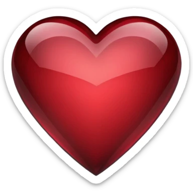 Corazón granate sticker