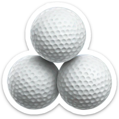 3 Golf balle sticker