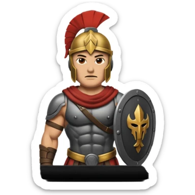 Spartan soldier house sticker